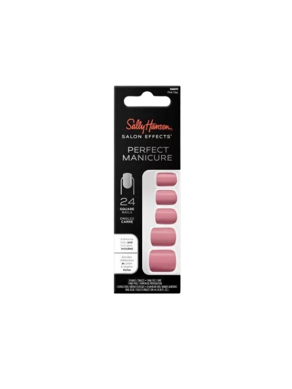 Sally Hansen Salon Effects Perfect Manicure Tipsy do paznokci Pink Clay 24 sztuki