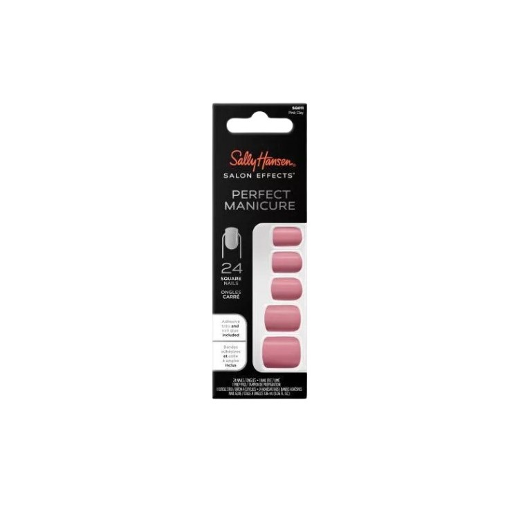 Sally Hansen Salon Effects Perfect Manicure Tipsy do paznokci Pink Clay 24 sztuki