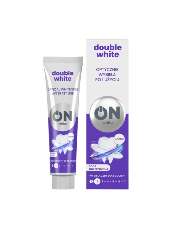 ON WHITE DOUBLE WHITE Whitening toothpaste Baking Soda 75 ml