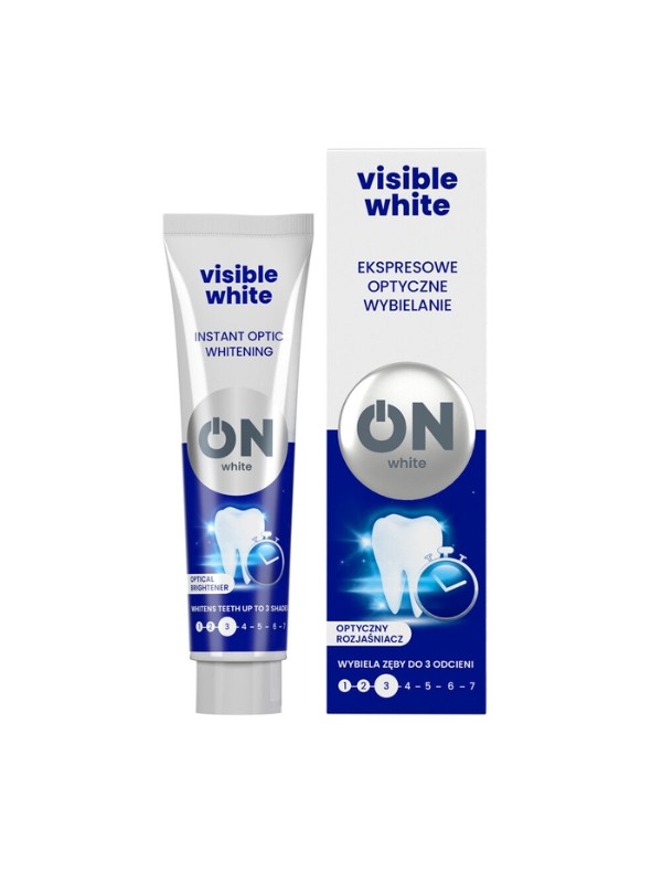 ON WHITE VISIBLE WHITE Toothpaste optical brightener 75 ml