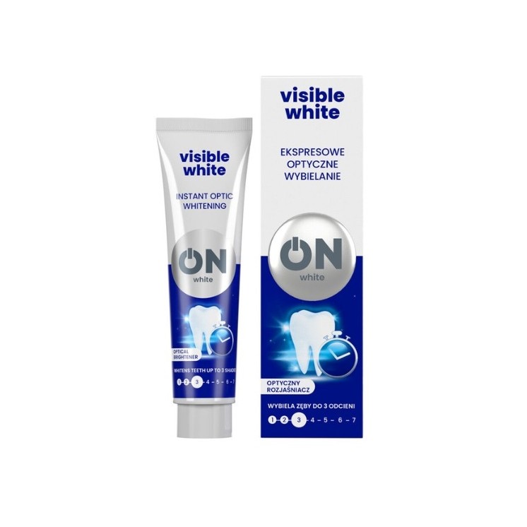 ON WHITE VISIBLE WHITE Pasta do zębów optyczny rozjaśniacz 75 ml