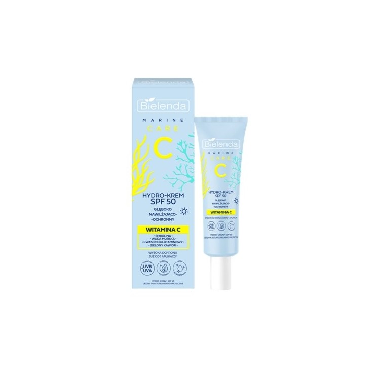 Bielenda C MARINE CARE Hydro-krem głęboko nawilżająco-ochronny SPF50  40ml