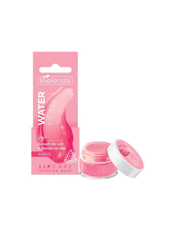 Bielenda Lip Care Sleeping Mask Arbuz Mania 2w1 Balsam do ust+maska na noc