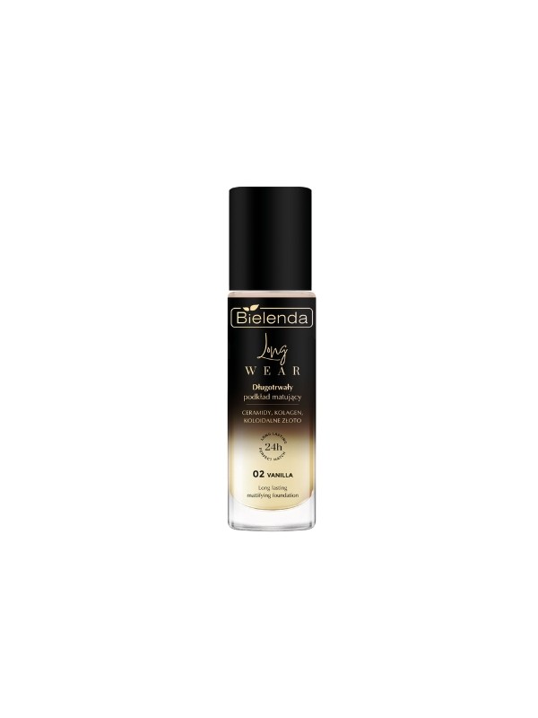 Bielenda LONG WEAR Long-lasting mattifying foundation 02 Vanilla 30 ml