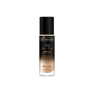 Bielenda LONG WEAR Długotrwały podkład matujący 03 Light Beige 30 ml