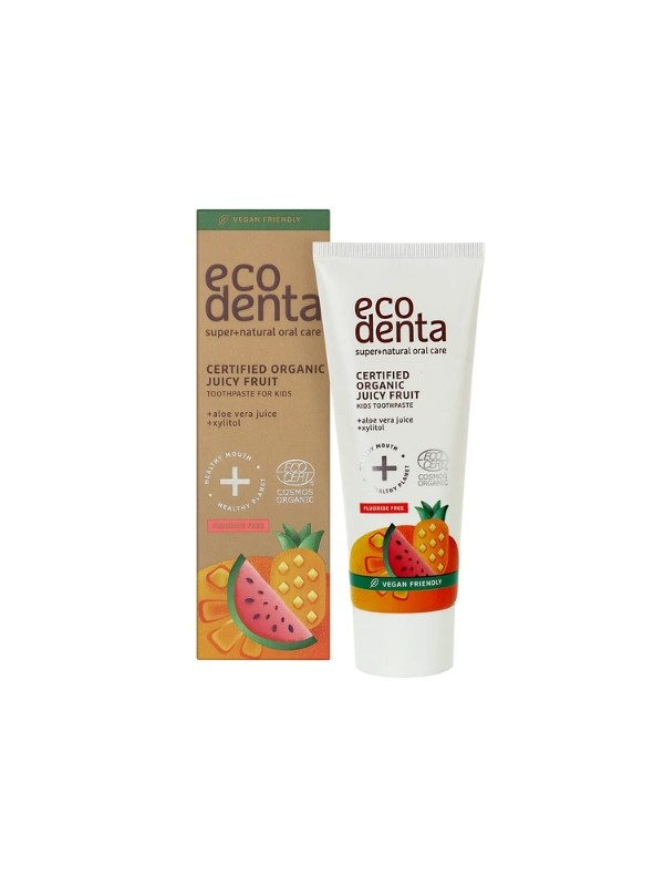 Ecodenta Certified Organic Pasta do zębów dla dzieci Juicy fruit 75 ml