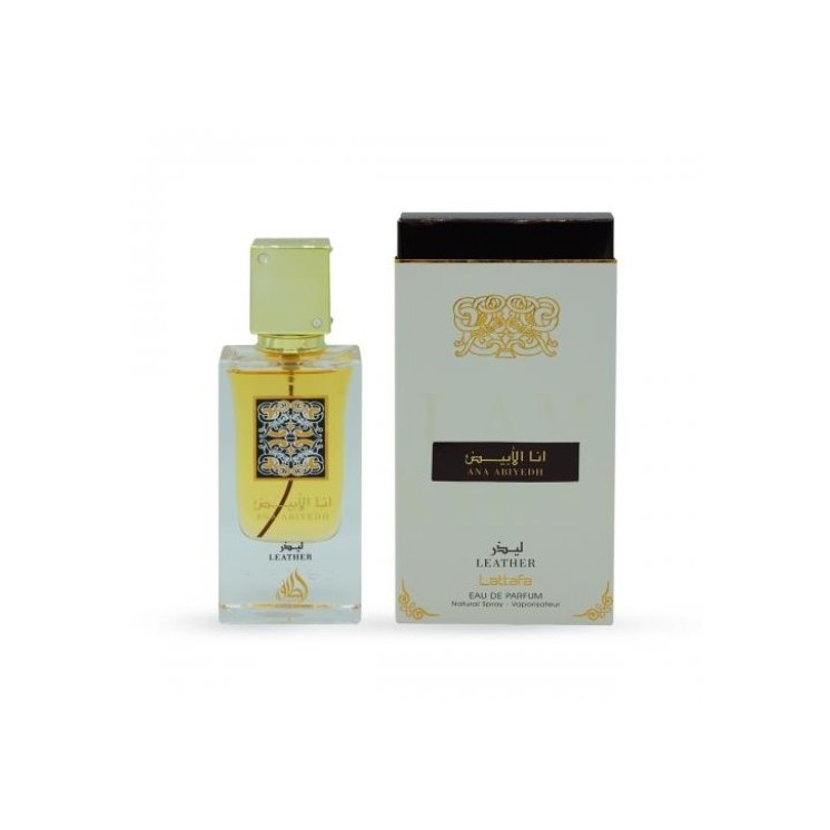 Lattafa Woda perfumowana dla kobiet i mężczyzn Ana Abiyedh Leather 60 ml