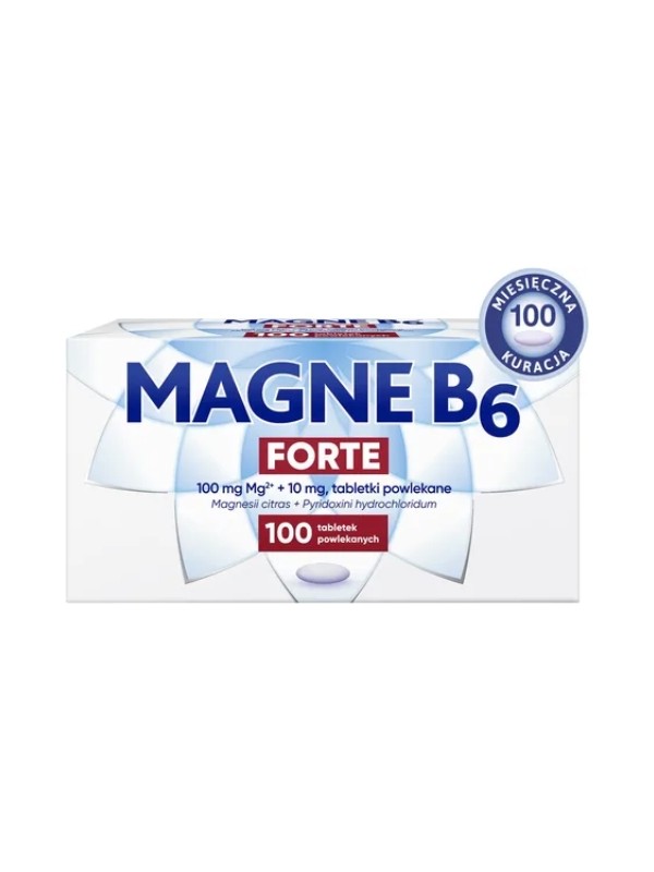 Magne B6 Forte tabletki powlekane 100 sztuk