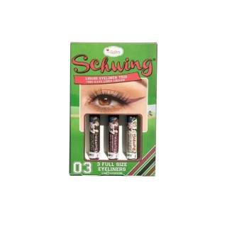 theBalm Schwing! Zestaw trzech Eyelinerów: Black, Brown, Purple 3x1,7 ml