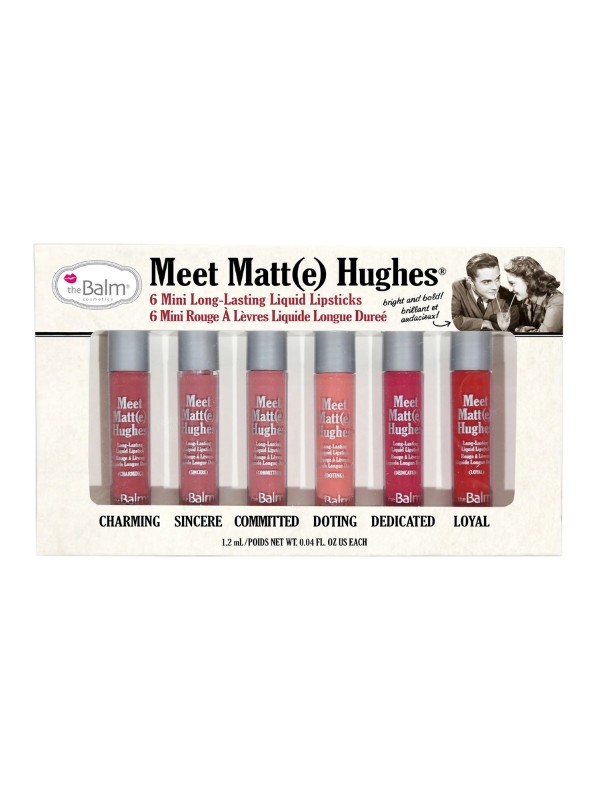 theBalm Meet Matte Hughes Mini Kit A set of six matte Lipsticks