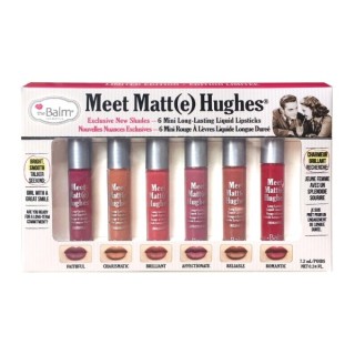 theBalm Meet Matte Hughes Mini Kit Zestaw sześciu matowych Pomadek