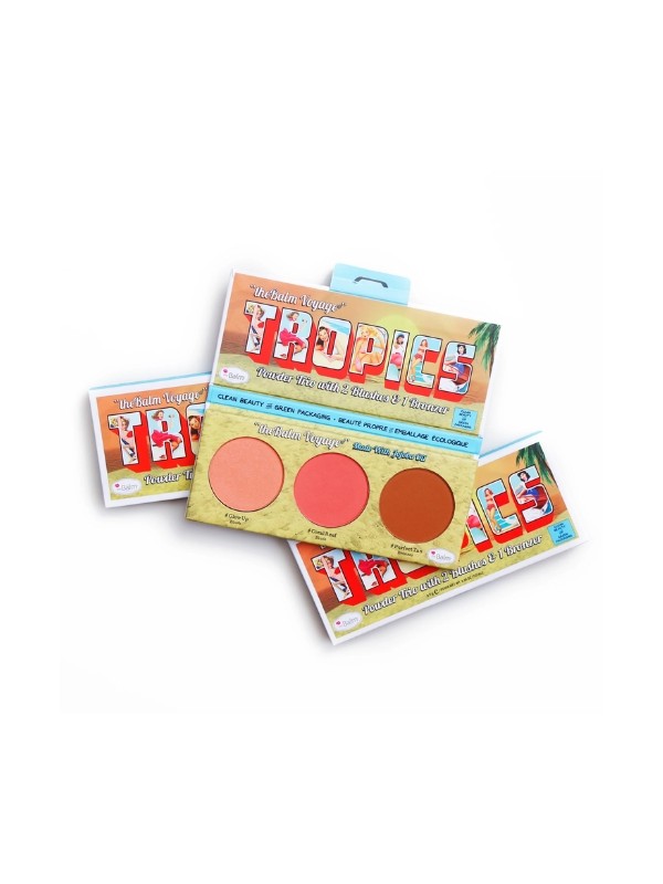 theBalm C&G Tropics Trio Paletka do konturowania: Bronzer + 2 Róże do policzków 8,5 g