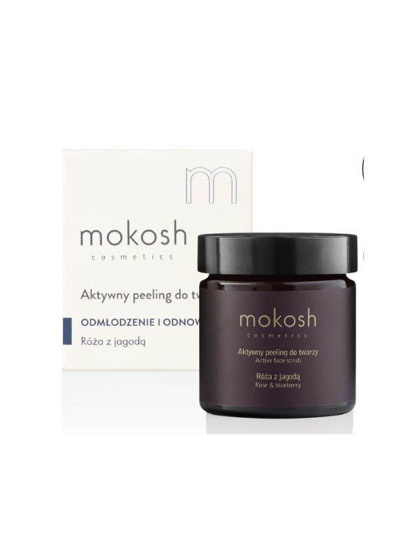 Mokosh active facial Peeling Rose with blueberry 60 ml