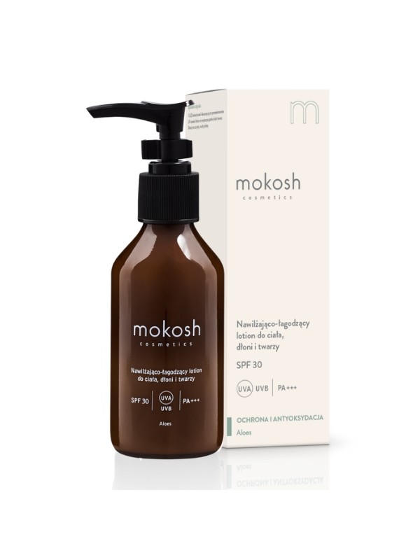 Mokosh moisturizing and soothing Lotion for body, face and hands SPF30 Aloe 100 ml