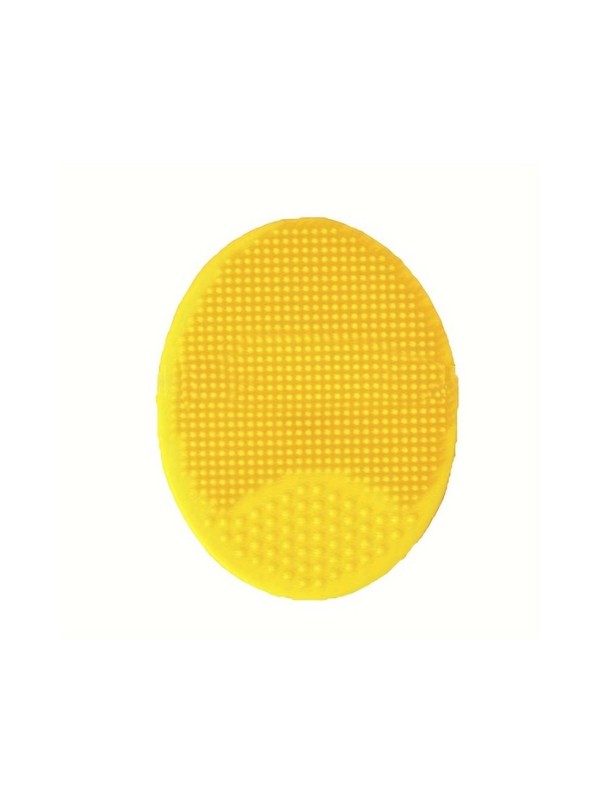 Silicone face cleansing pad Yellow 1 piece