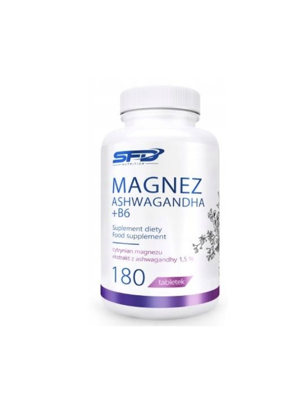 SFD Magnesium Ashwagandha + B6 180 capsules