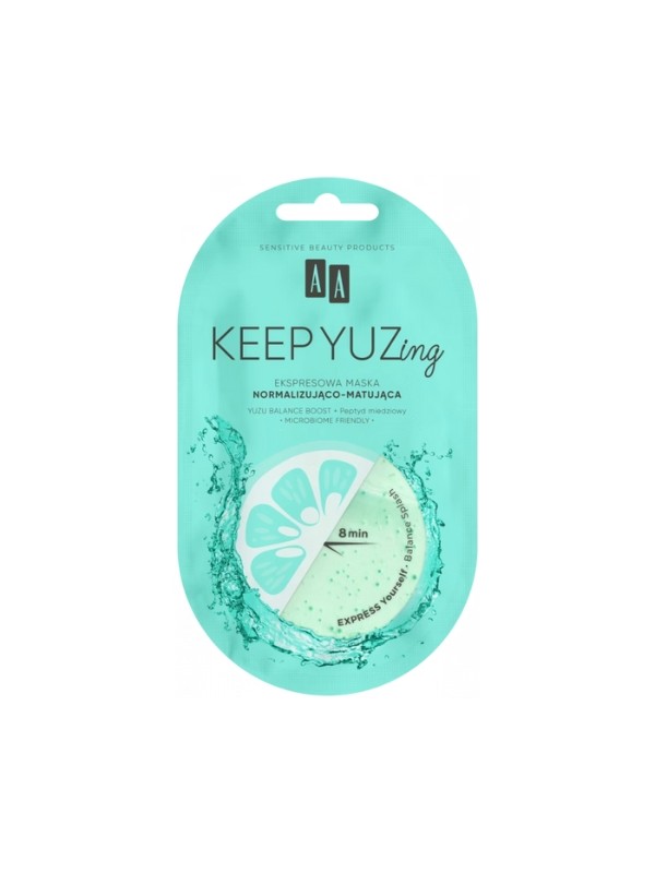 AA Keep Yuzing Balance Splash Normalizing and Mattifying Face Mask 7 ml