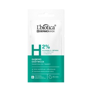 L'Biotica Dermomask deeply nourishing face mask with Vitamin H 8 ml