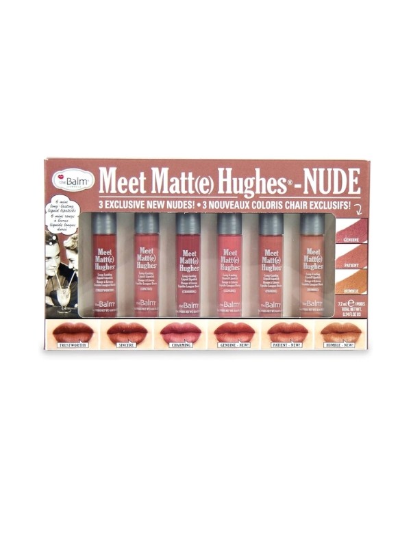 theBalm Meet Matte Hughes Mini Kit Zestaw sześciu matowych Pomadek do ust