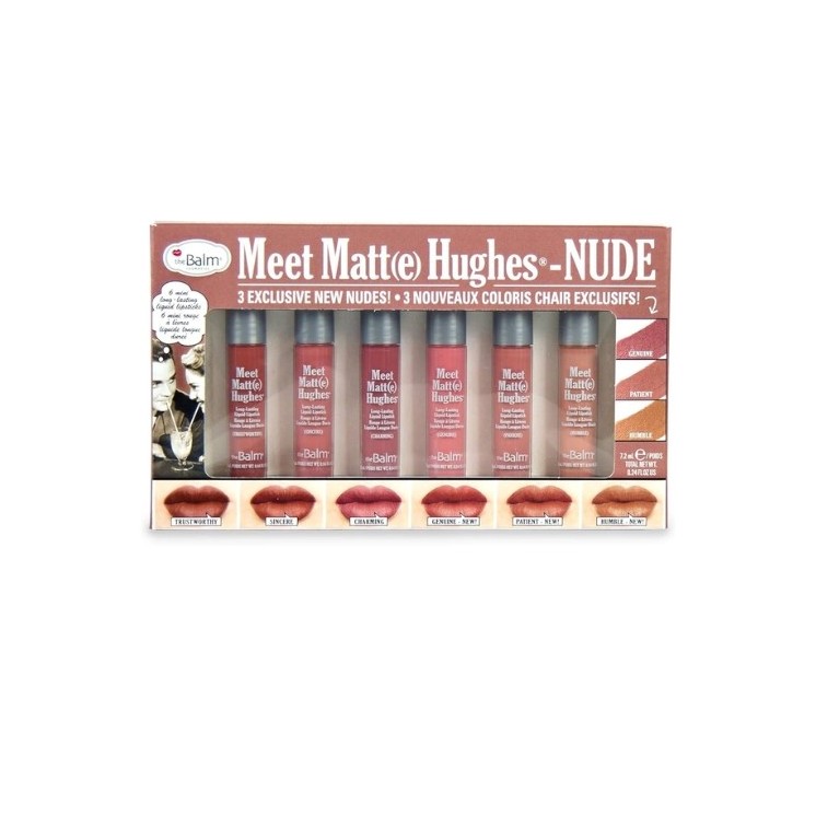 theBalm Meet Matte Hughes Mini Kit Zestaw sześciu matowych Pomadek do ust