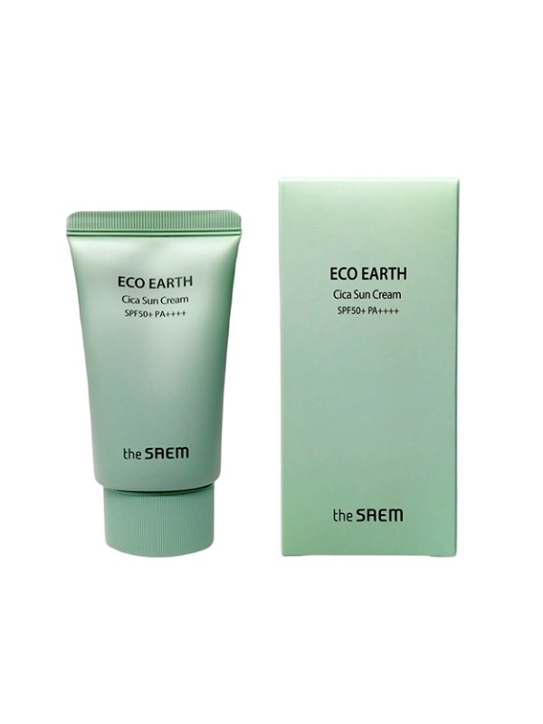 The Saem Eco Earth Cica Sun Cream Face and body cream SPF50 50 ml