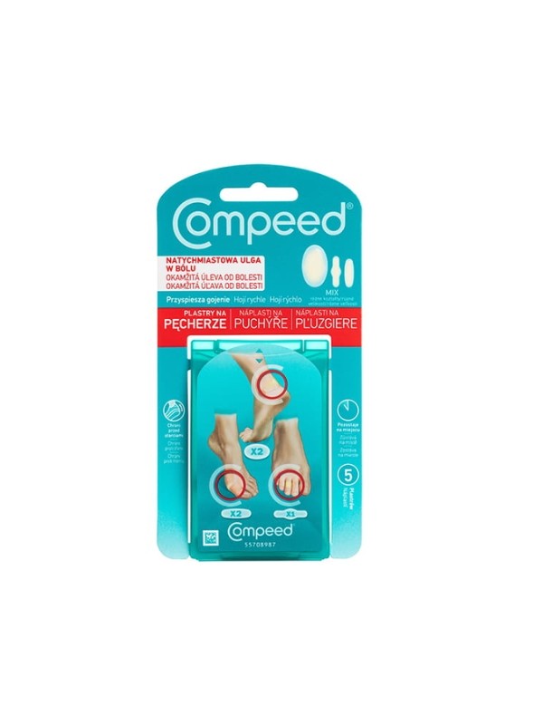 Compeed Plastry na pęcherze Mix 5 sztuk