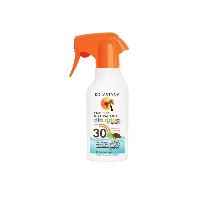 Kolastyna Emulsja do opalania dla dzieci w spray'u SPF30 200 ml