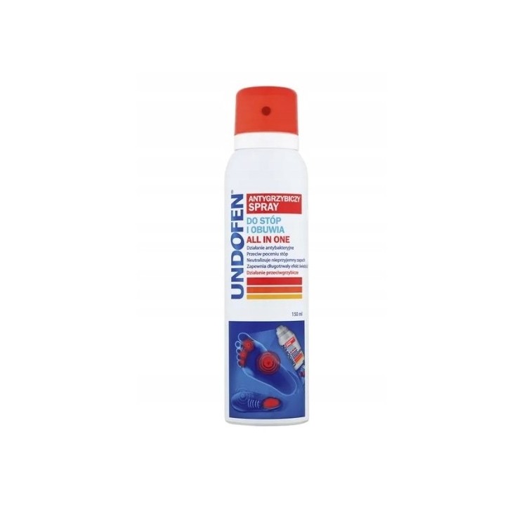 Undofen antygrzybiczny Spray do stóp i obuwia 150 ml