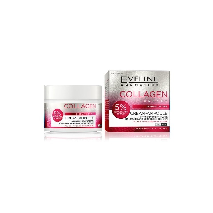 Eveline Collagen Therapy Krem-ampułka Błyskawiczny lifting 50 ml