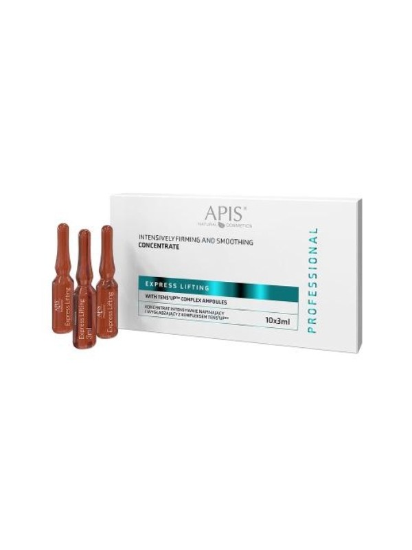 Apis Express intensively tightening lifting Concentrate in ampoules with Tens UpTM complex 10x3 ml