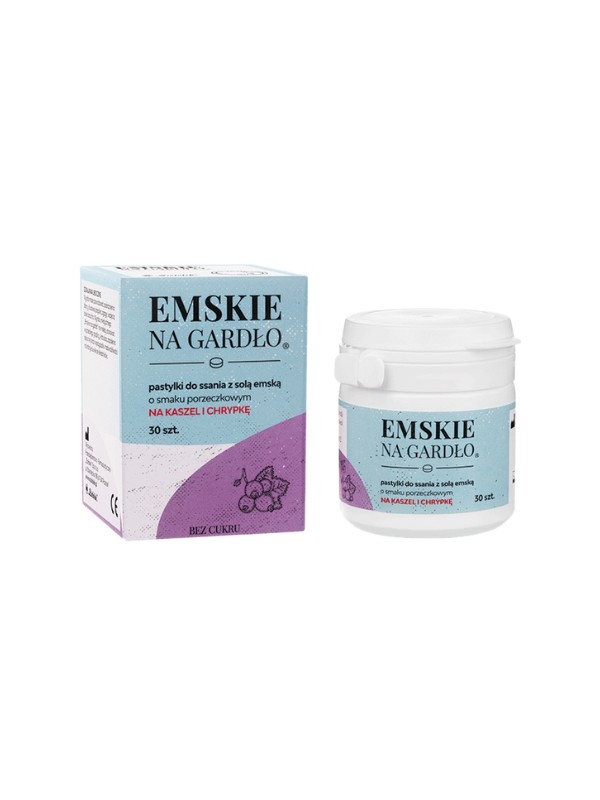 Emskie for throat with Emskie salt Currant 30 lozenges