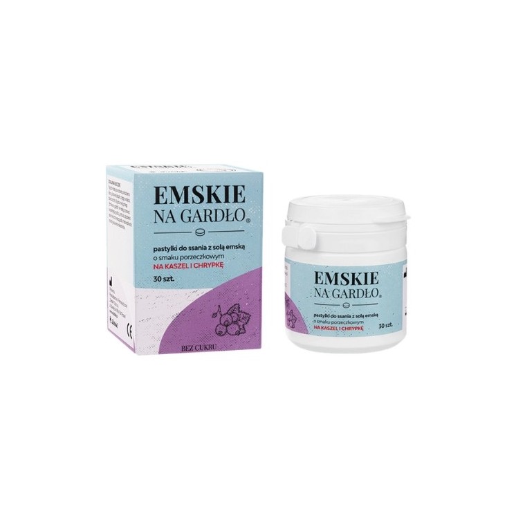 Emskie for throat with Emskie salt Currant 30 lozenges