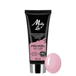 MollyLac Polygel akrylożel budujący HEMA/Di-HEMA Free Nr /06/  French Pink 30 ml 