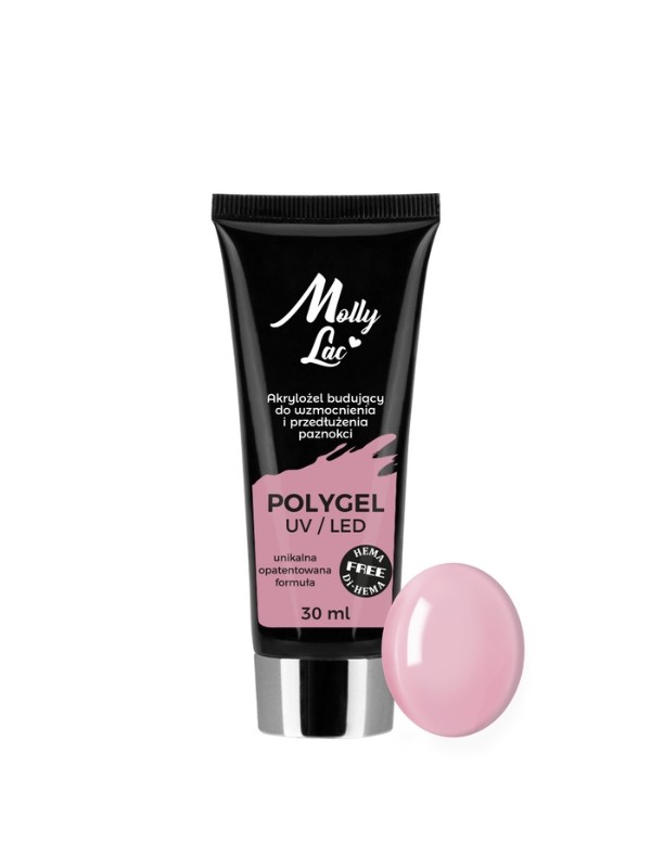 MollyLac Polygel akrylożel budujący HEMA/Di-HEMA Free Nr /06/  French Pink 30 ml 