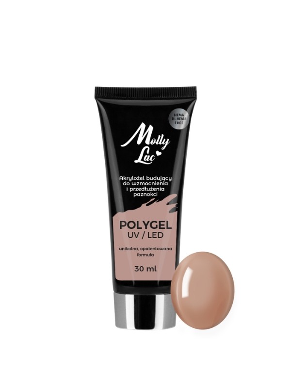 MollyLac Polygel akrylożel budujący HEMA/Di-HEMA Free Nr /23/ Light Brown 30 ml 