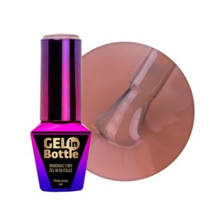 MollyLac Gel in bottle Żel do paznokci w butelce z pędzelkiem wielofunkcyjnym Tan Line 10 g