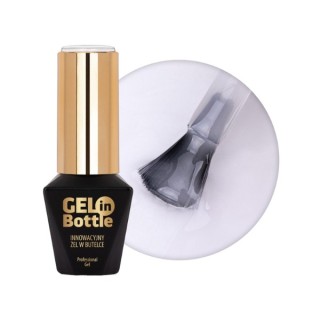 MollyLac Gel in bottle Nail gel in a bottle with a multifunctional brush White Angel 10 g