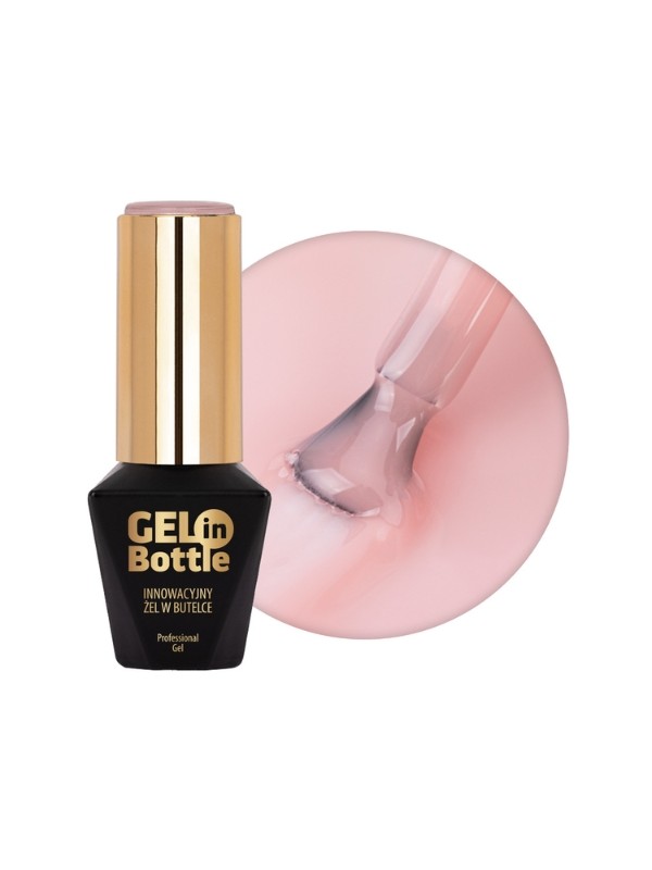 MollyLac Gel in bottle Nail gel in a bottle with a multifunctional brush Naked 10 g