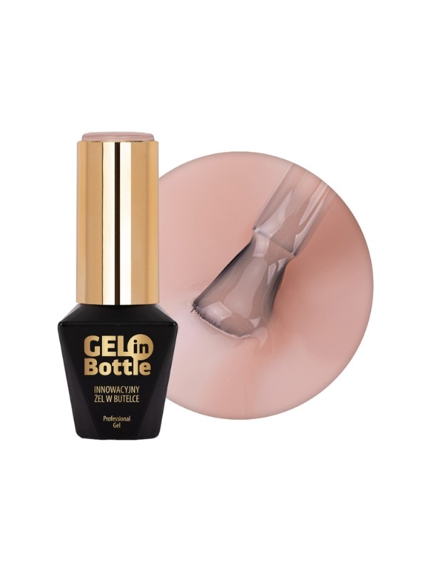 MollyLac Gel in bottle Nail gel in a bottle with a multifunctional brush Jasmine 10 g