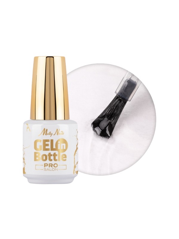 MollyLac Pro Salon Gel in bottle Nail gel in a bottle with a multifunctional brush Clear 15 g