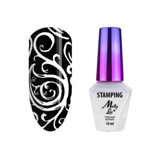 MollyLac Stamping and Stamping Varnish No. 1 White 10 ml