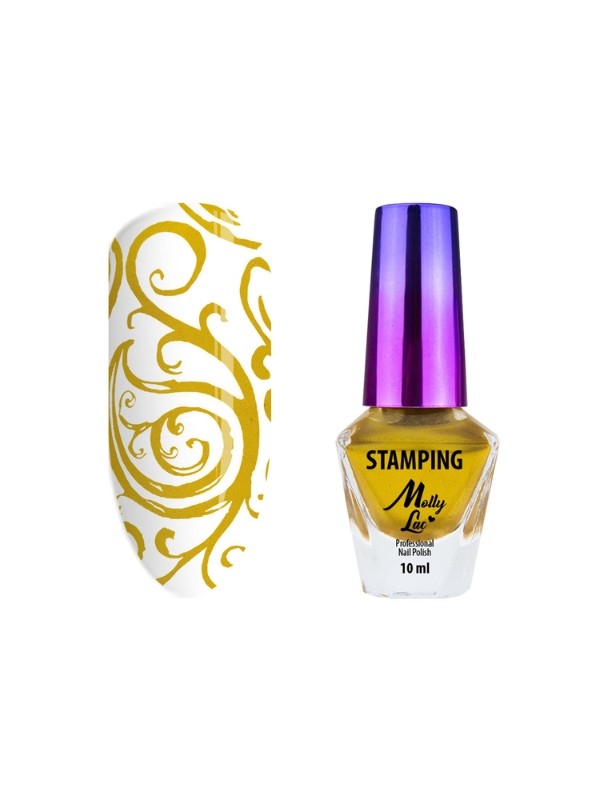 MollyLac Stamping and Stamping Varnish No. 4 Gold 10 ml