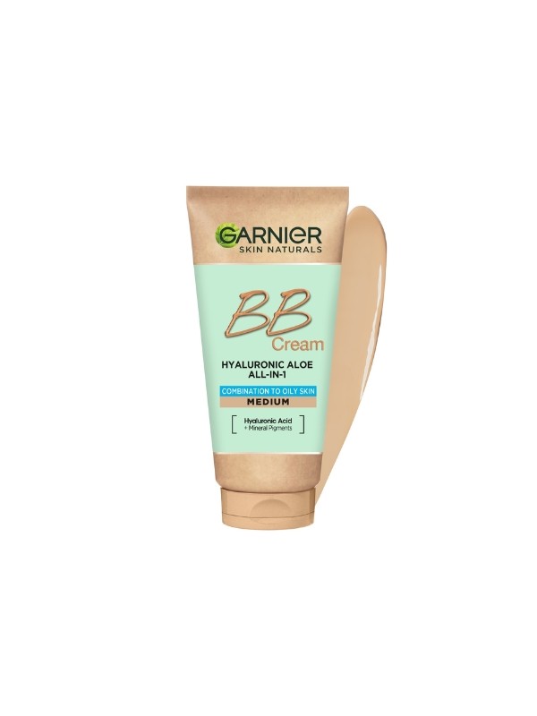 Garnier Hyaluronic Aloe All-In-1 BB Cream moisturizing BB cream for combination and oily skin Śniady 50 ml