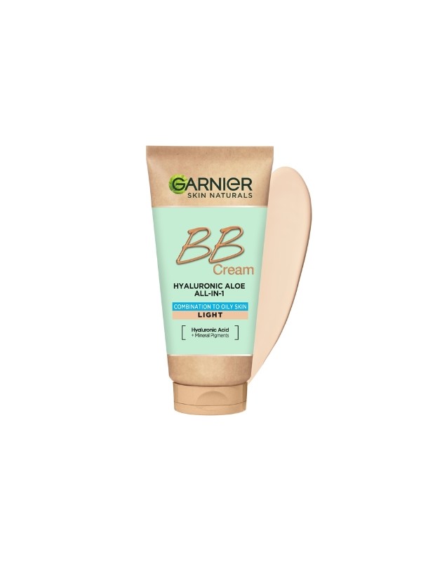 Garnier Hyaluronic Aloe All-In-1 BB Cream Moisturizing BB Cream for Combination and Oily Skin Light 50 ml