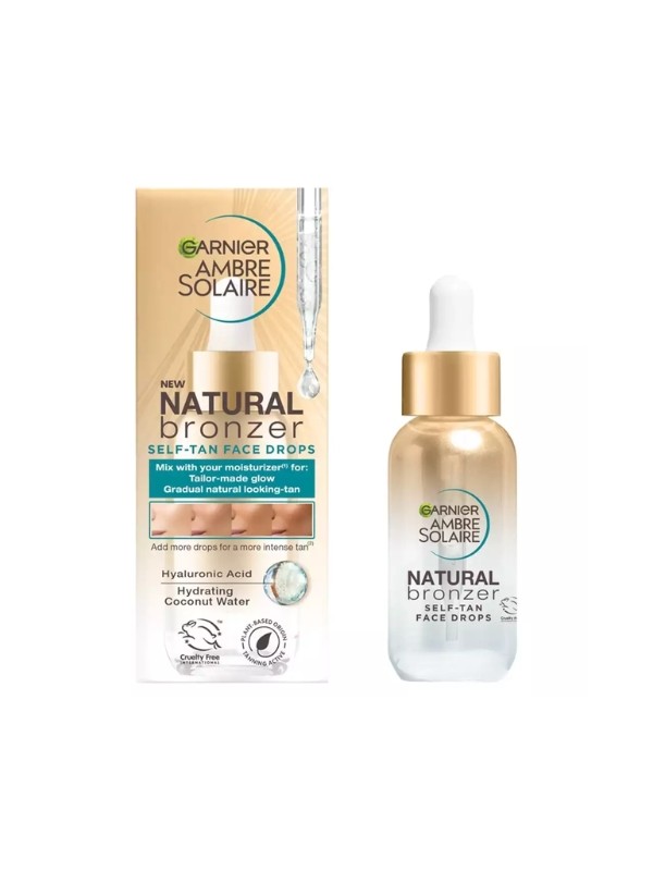 Garnier Ambre Solaire Natural Bronzer krople samoopalające do twarzy 30 ml