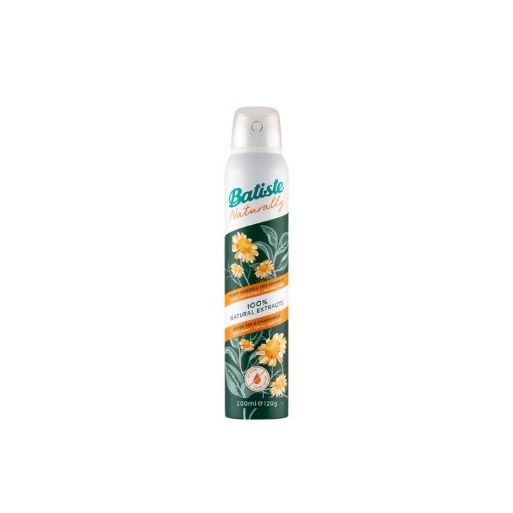 Batiste Naturally Green Tea & Chamomile Suchy Szampon do włosów szybko przetłuszczających się 200 ml