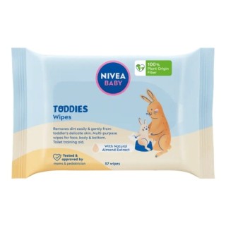 Nivea Baby Toddies Biodegradable Wipes 57 pcs