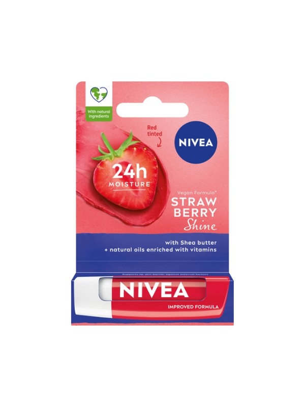 Nivea Nawilżająca Pomadka ochronna do ust Strawberry Shine 4.8 g