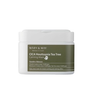 Mary&May Cica Houttuynia Tea Tree Calming Mask Set of 30 Soothing Face Masks