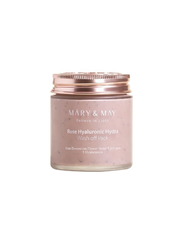 Mary&May Rose Hyaluronic Hydra Wash off Pack Moisturizing Clay Mask 125 g